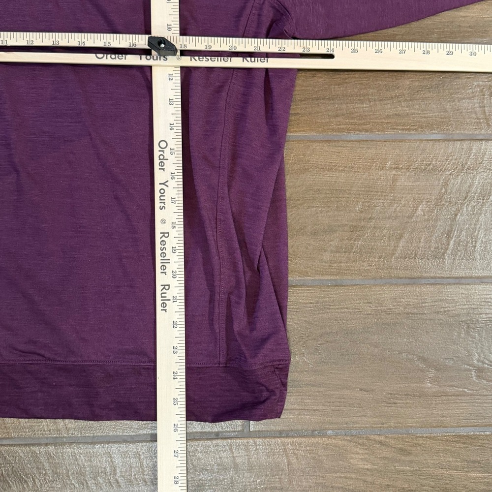 Tommy Bahama IslandZone Mens XXL Quarter Zip Pullover Heather Plum Purple Shirt - Picture 4 of 6